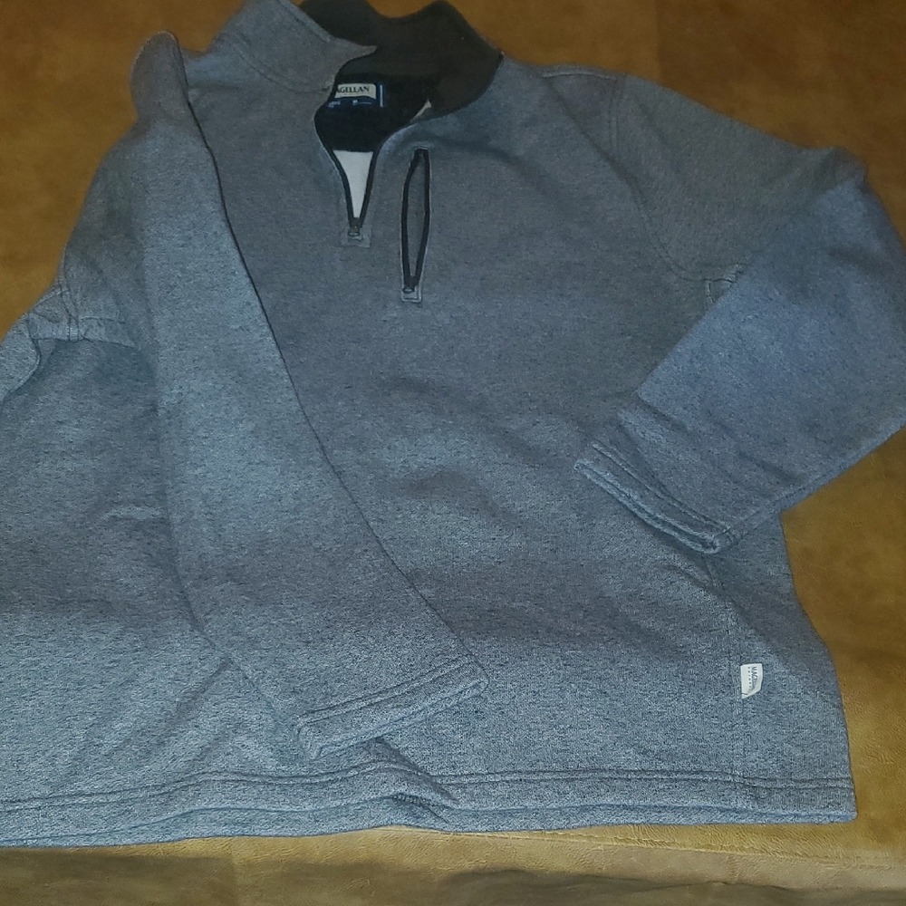 Men's Magellan Outdoor Charcoal Zip-Up Sweater